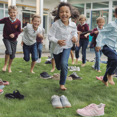 Le Earthing à l’école : Liberté, herbe fraîche et pieds nus pour les enfants