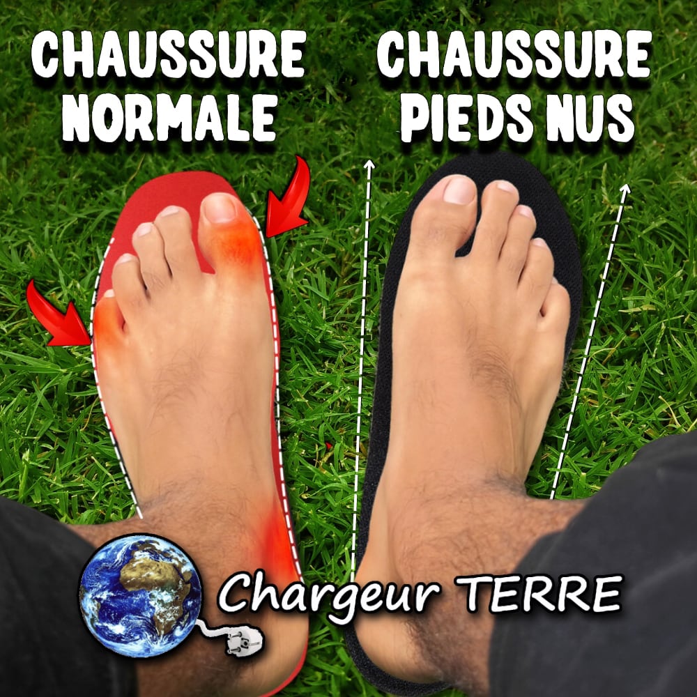 Chaussures Terre - Pieds Nus connectés - Earthing