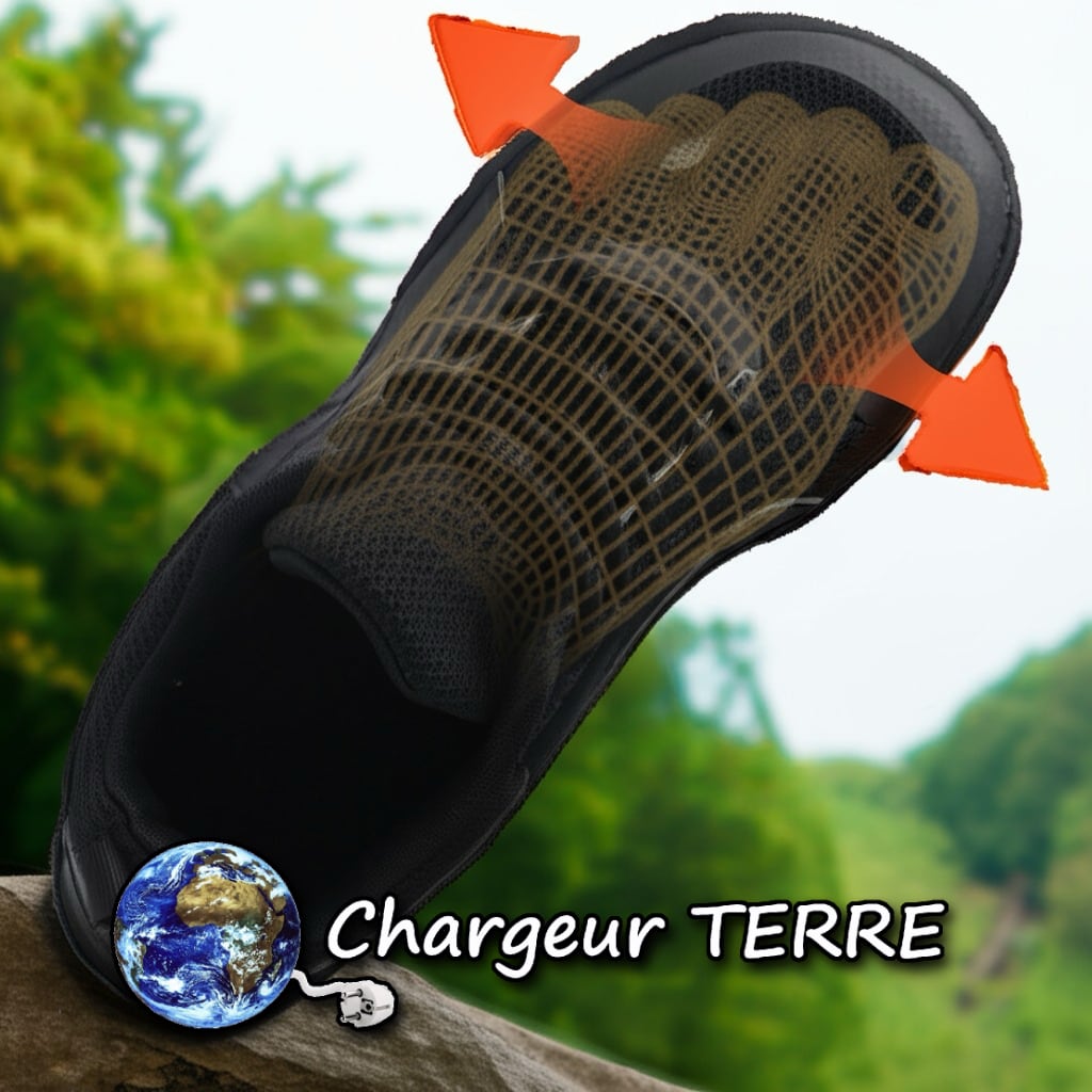 Chaussures Terre - Pieds Nus connectés - Earthing